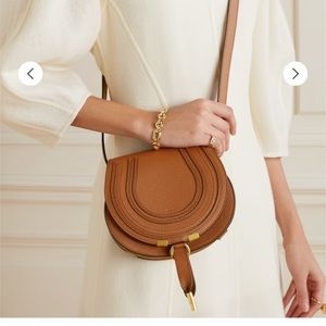 Authentic Chloe Marcie mini bag in saddle brown